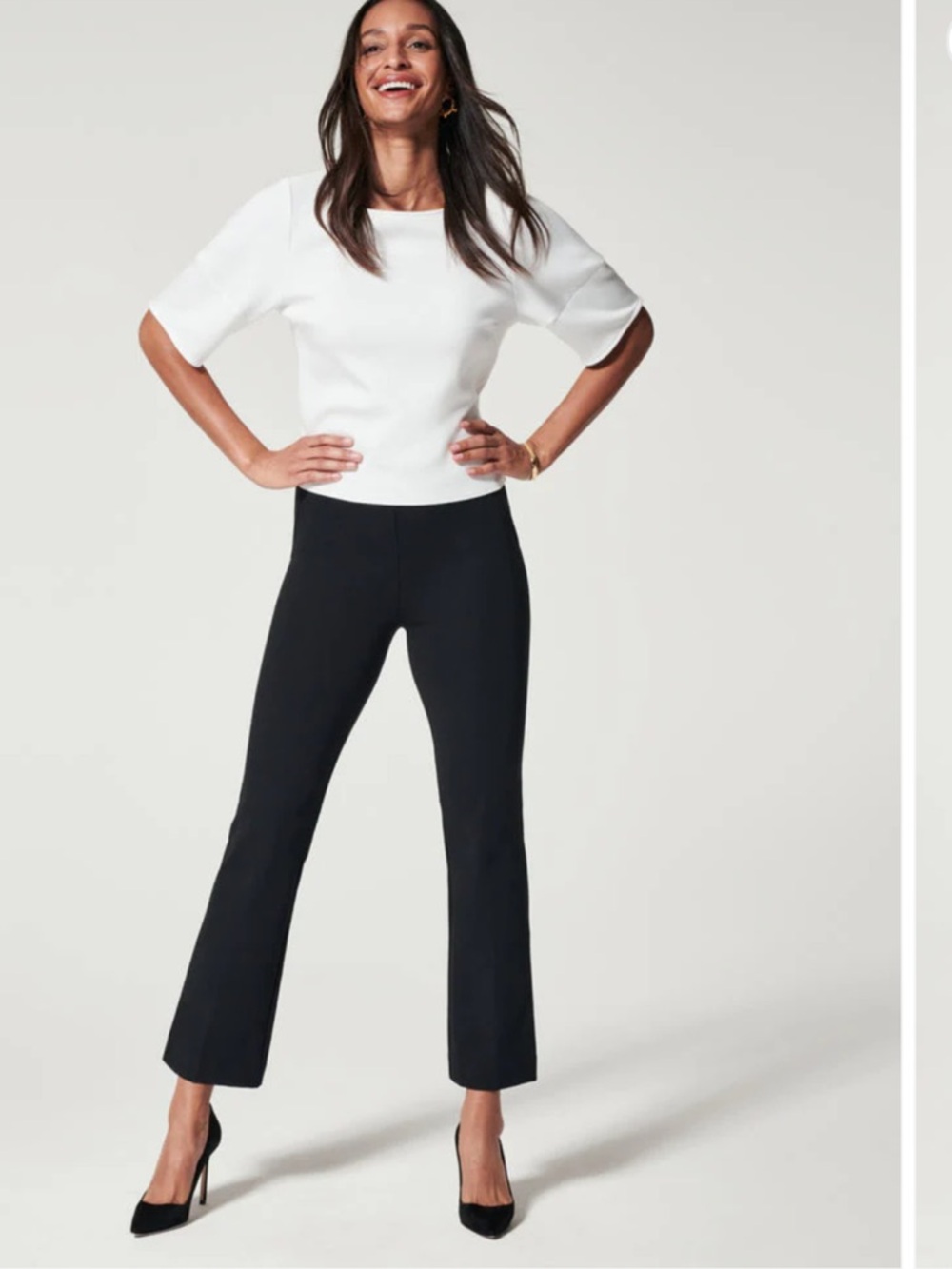 SPANX "The Perfect Pant"- Kick Flare-Classic Black sz M #FF